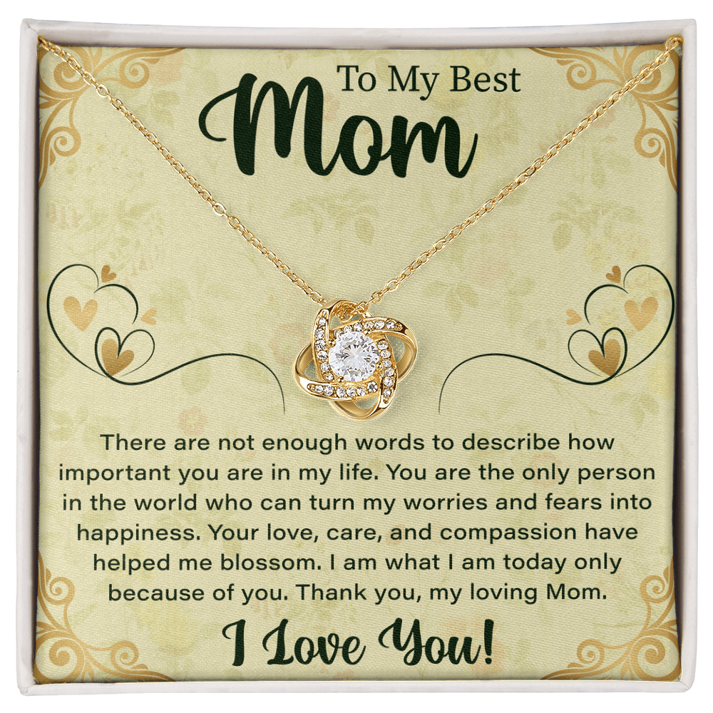 Necklace For Mom: To My Mom Presents, Mother's Day Birthday Gift Ideas From Daughter & Son - Beauty Belliss